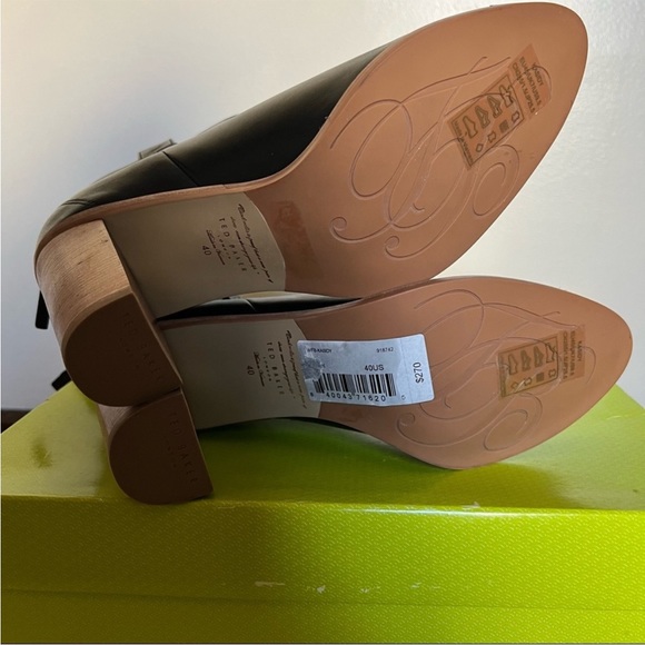 NWT Ted Baker London Kasidy Stacked Heel Leather Ankle Bootie - Picture 13 of 15